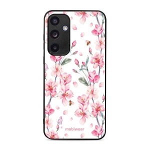 Lesklý kryt Mobiwear Glossy - Samsung Galaxy A55 5G - G033G - Růžové květy