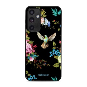 Lesklý kryt Mobiwear Glossy - Samsung Galaxy A55 5G - G041G - Ptáček a květy