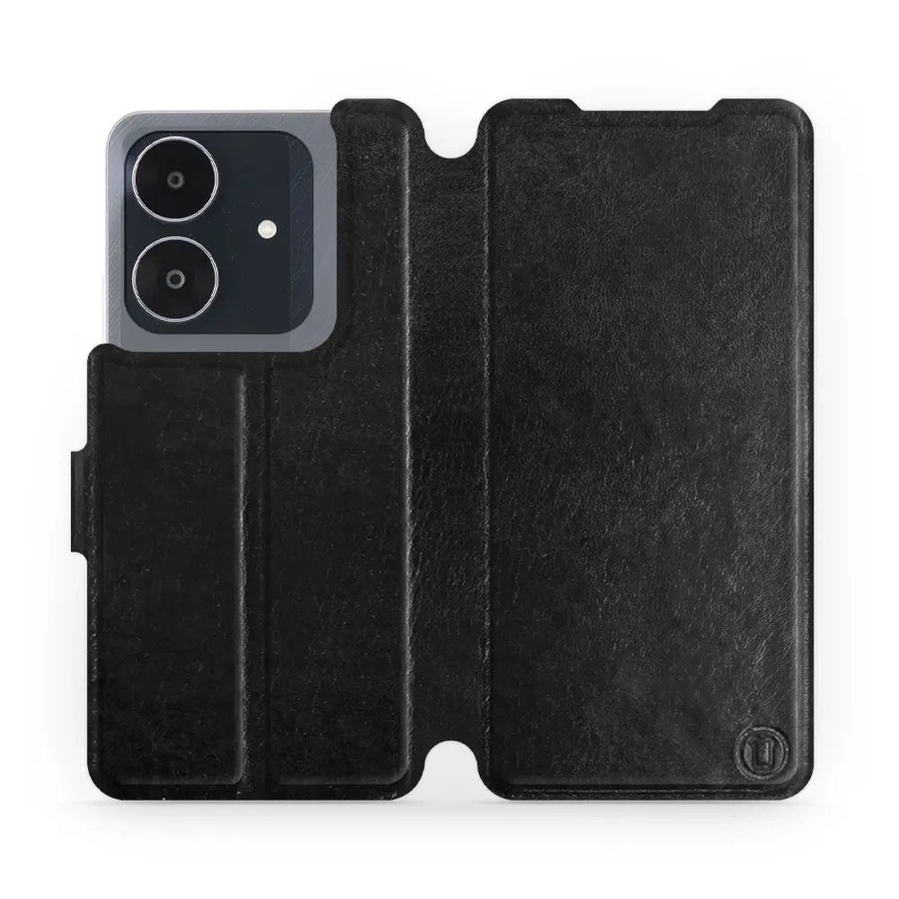 Flipové pouzdro Mobiwear - Realme Note 60 - Černé a šedé