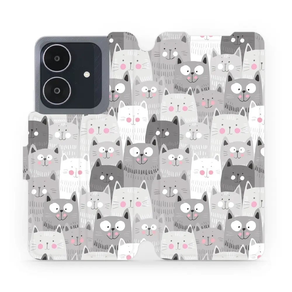 Flipové pouzdro Mobiwear - Realme Note 60 - M099P Kočičky