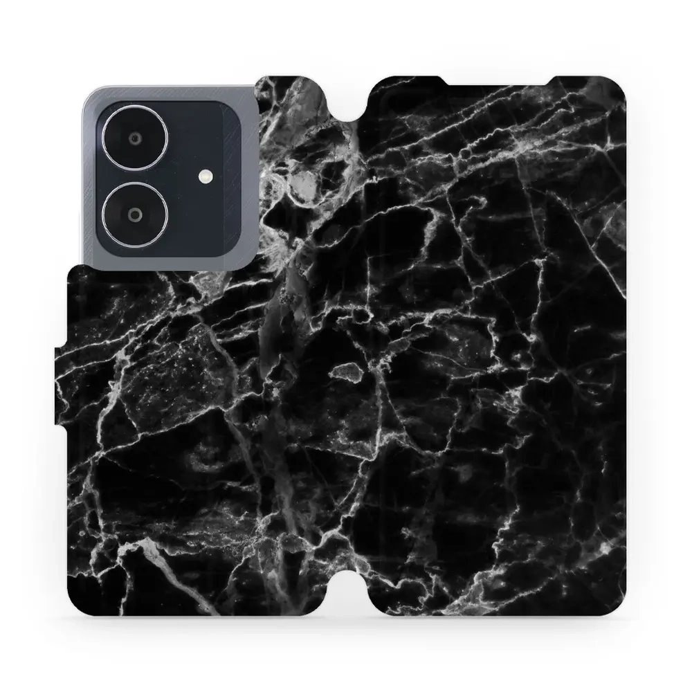 Flipové pouzdro Mobiwear - Realme Note 60 - V056P Černý mramor