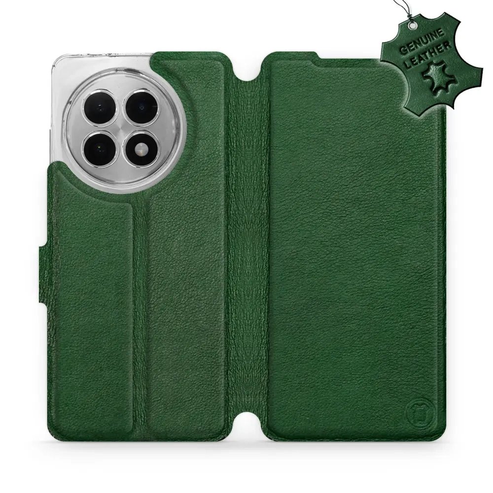 Kožené flip pouzdro Mobiwear - OnePlus 13R - Zelené 