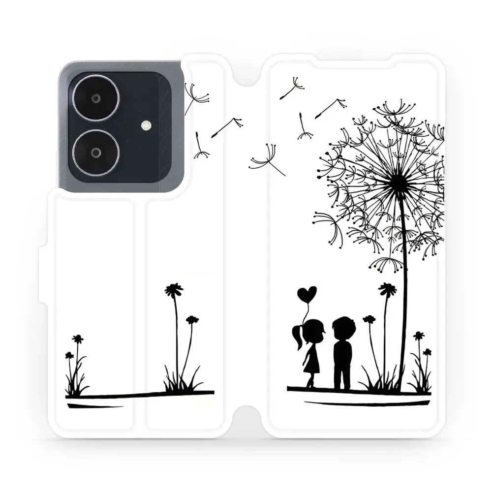 Flipové pouzdro Mobiwear - Realme Note 60 - MH16P Dvojice s pampeliškou