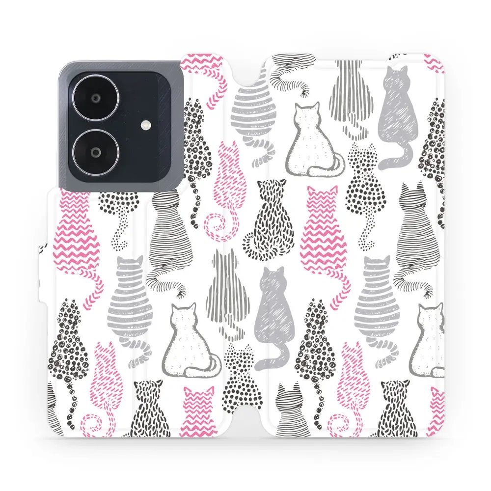 Flipové pouzdro Mobiwear - Realme Note 60 - MX01S Kočičí zádíčka