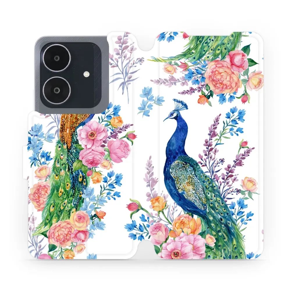 Flipové pouzdro Mobiwear - Realme Note 60 - MX08S Pávi