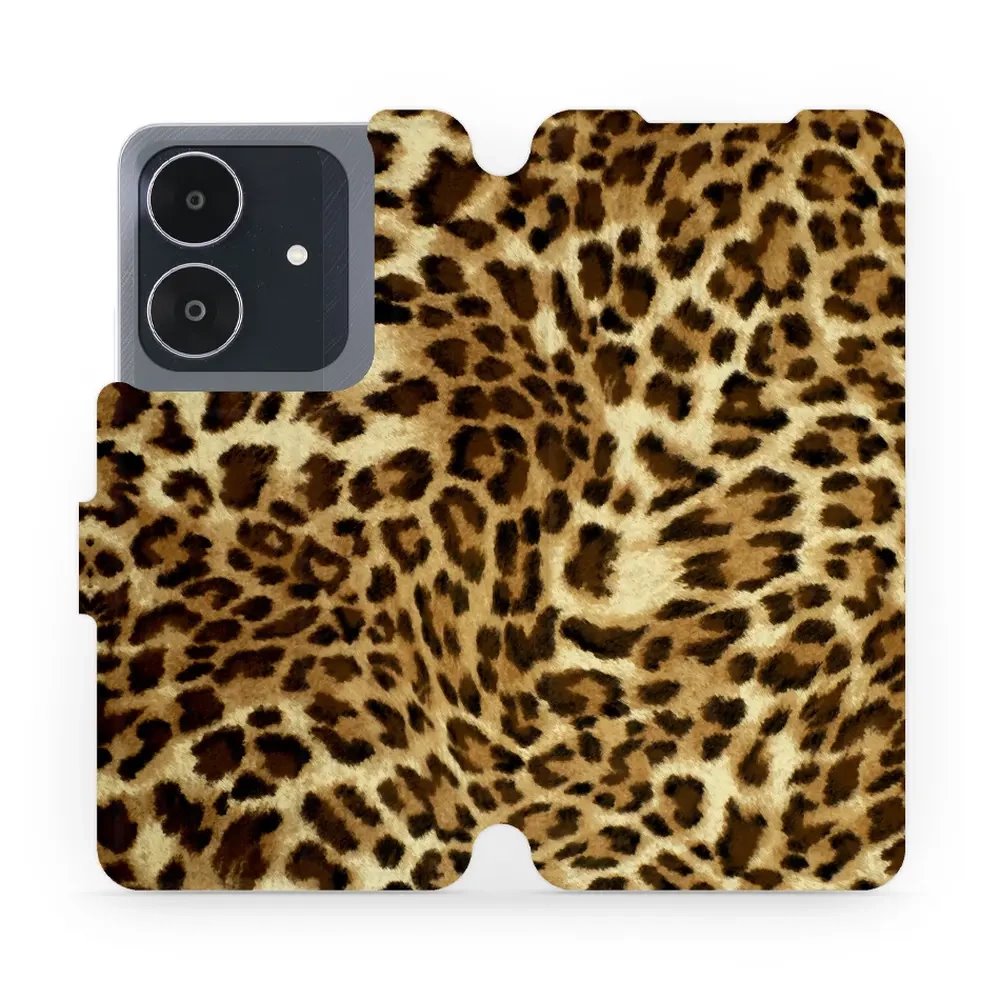 Flipové pouzdro Mobiwear - Realme Note 60 - VA33P Leopardí vzor