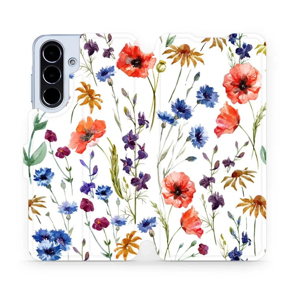 Flipové pouzdro Mobiwear - Samsung Galaxy A56 5G - MP04S Luční kvítí