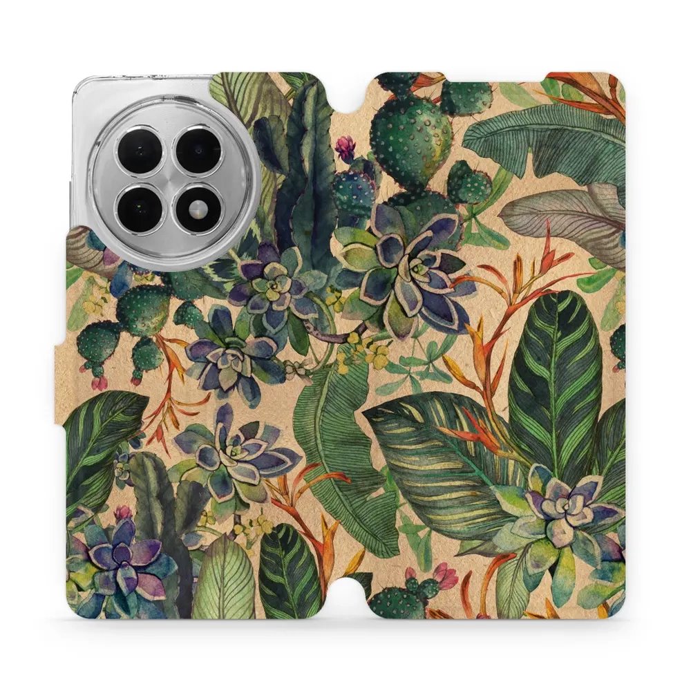 Flipové pouzdro Mobiwear - OnePlus 13R - VP05S Sukulenty