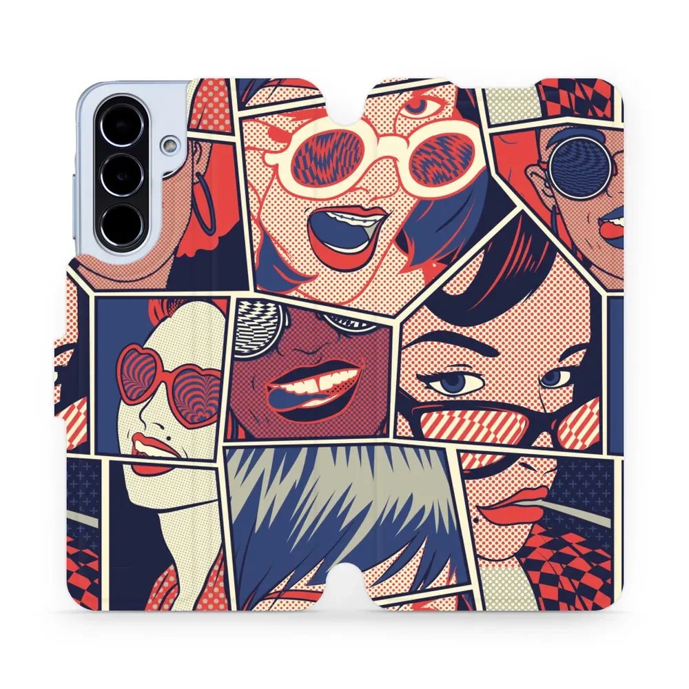 Flipové pouzdro Mobiwear - Samsung Galaxy A56 5G - VP18P Komiks