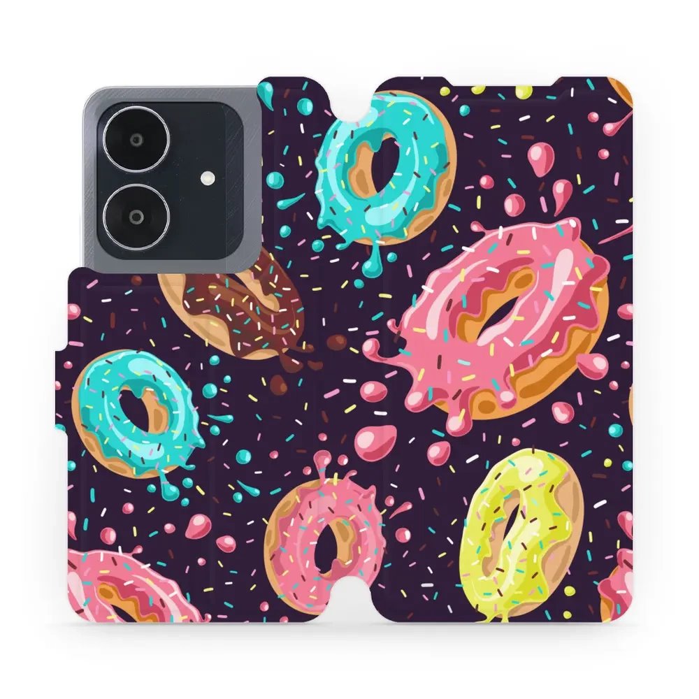 Flipové pouzdro Mobiwear - Realme Note 60 - VP19S Donutky