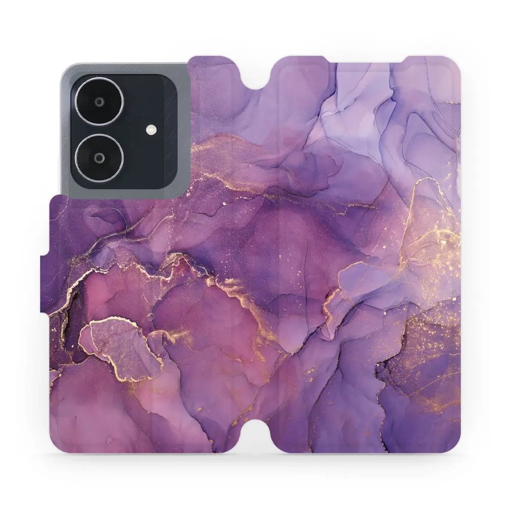Flipové pouzdro Mobiwear - Realme Note 60 - VP20S Fialový mramor