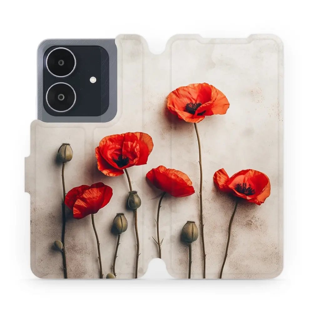 Flipové pouzdro Mobiwear - Realme Note 60 - VP42S Vlčí máky