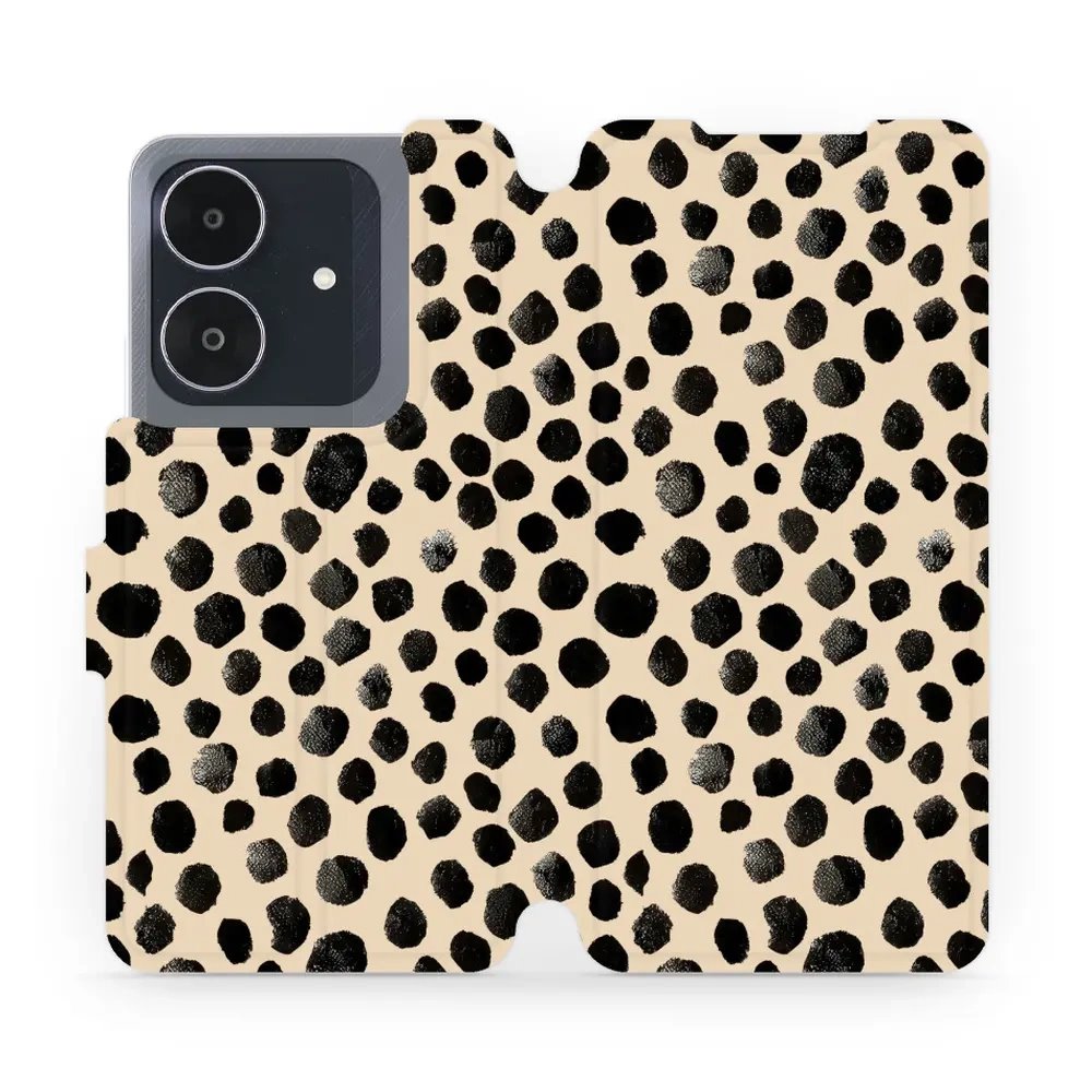 Flipové pouzdro Mobiwear - Realme Note 60 - VA50S Černé puntíky