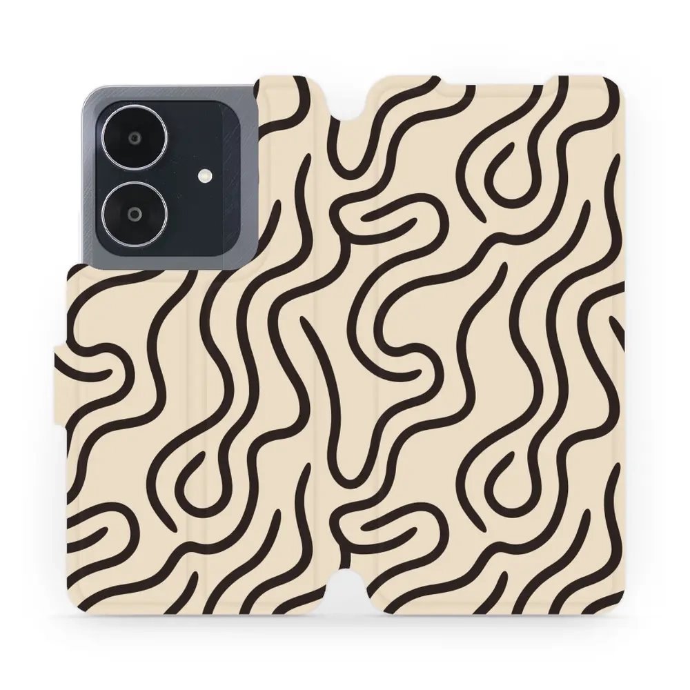 Flipové pouzdro Mobiwear - Realme Note 60 - VA60S Linky