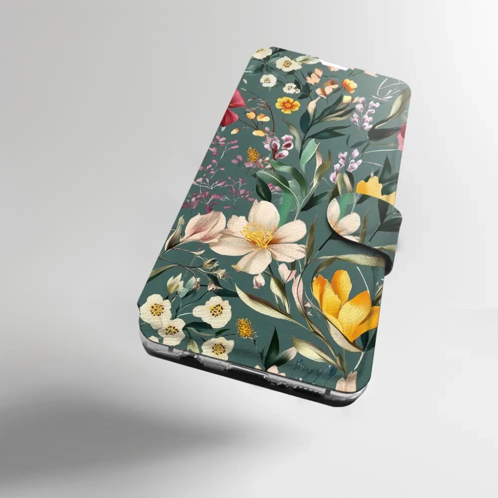 Flip pouzdro na mobil Honor 600 Lite - Mobiwear VP71S, na zelené louce