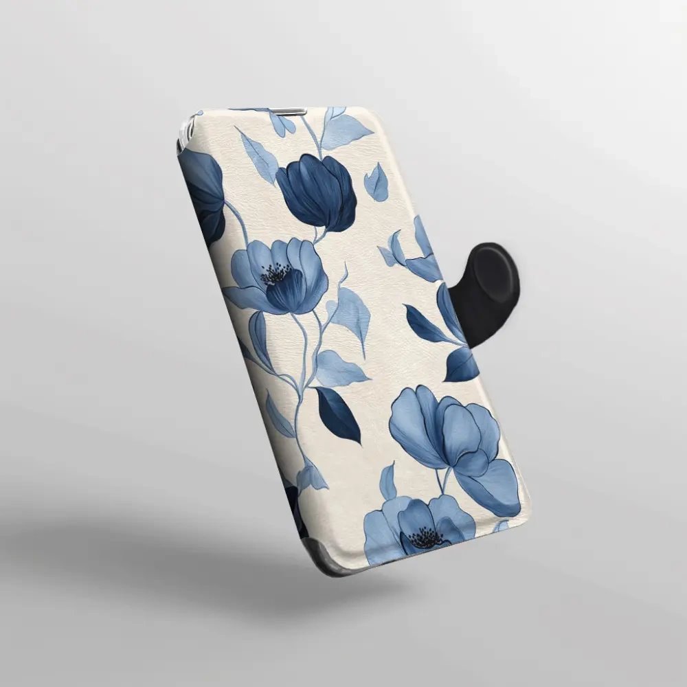 Flip pouzdro na mobil Honor 600 Lite - Mobiwear VP73S, modrá krása květů