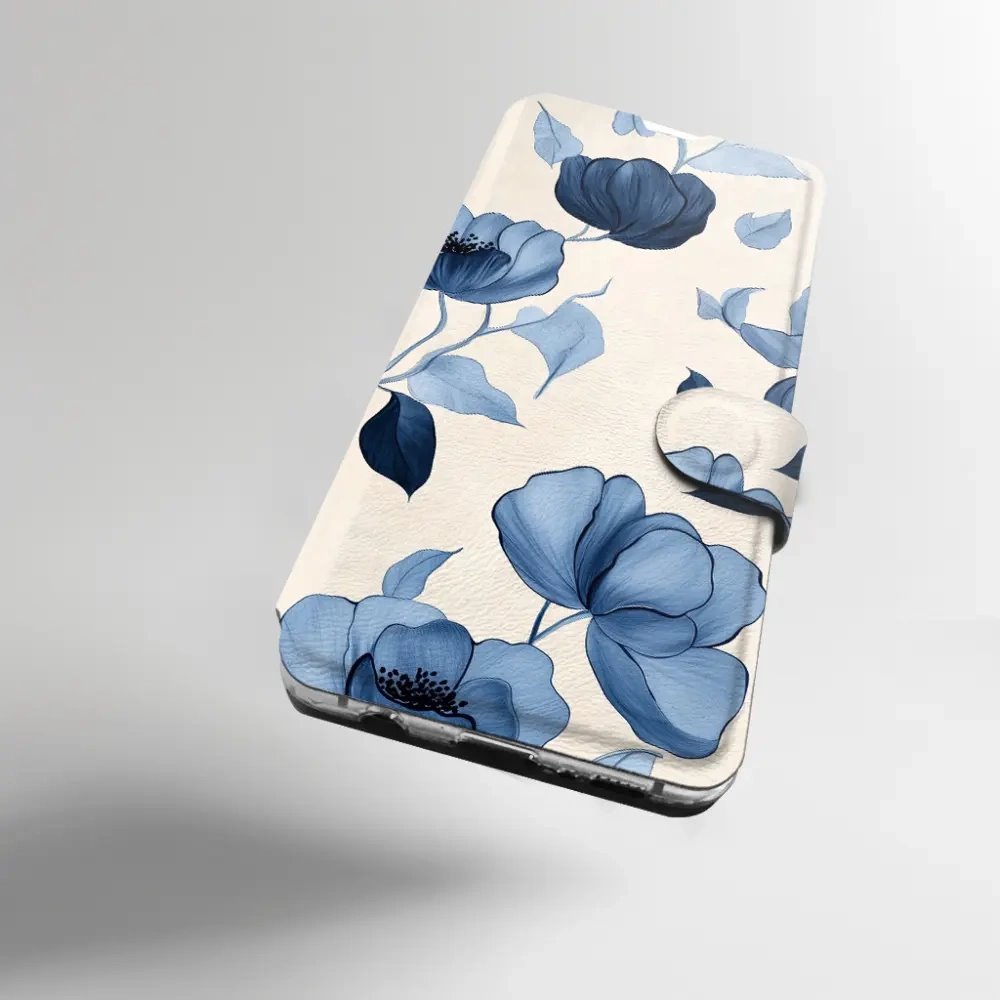Flip pouzdro na mobil Honor 600 Lite - Mobiwear VP73S, modrá krása květů