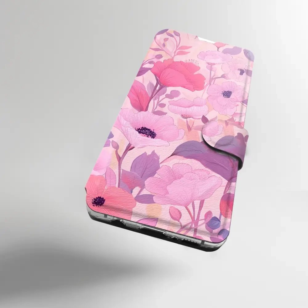 Flip pouzdro na mobil Honor 600 Lite - Mobiwear VP74S, růžové květy snů