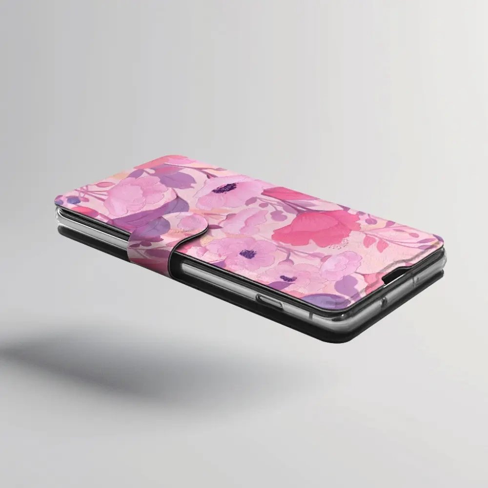 Flip pouzdro na mobil Honor 600 Lite - Mobiwear VP74S, růžové květy snů