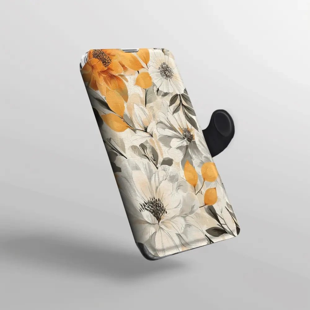 Flip pouzdro na mobil Honor 600 Lite - Mobiwear VP75S, podzimní květy
