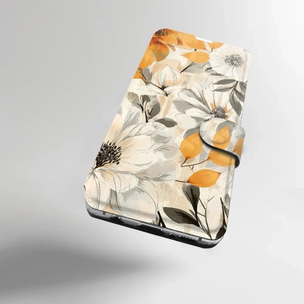 Flip pouzdro na mobil Honor 600 Lite - Mobiwear VP75S, podzimní květy