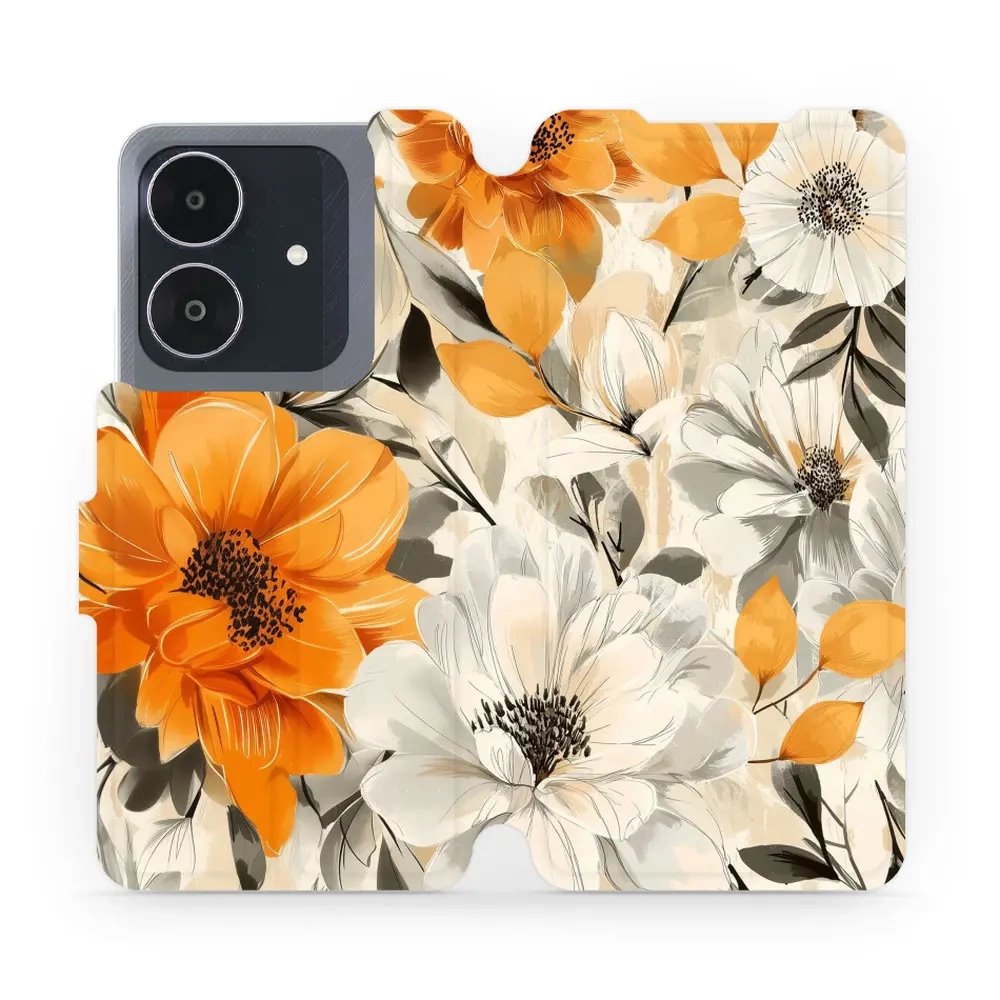 Flipové pouzdro Mobiwear - Realme Note 60 - VP75S Podzimní květy