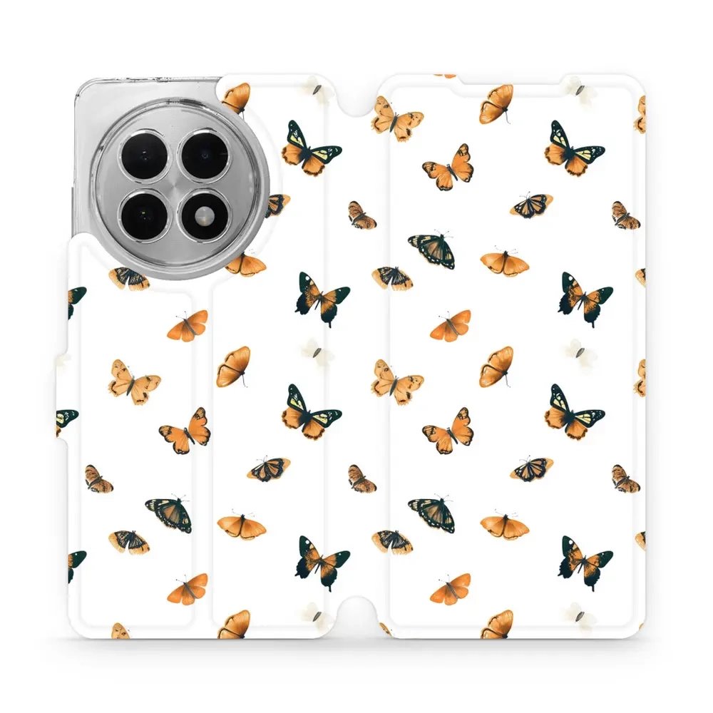 Flipové pouzdro Mobiwear - OnePlus 13R - VP77S Oranžoví motýlci