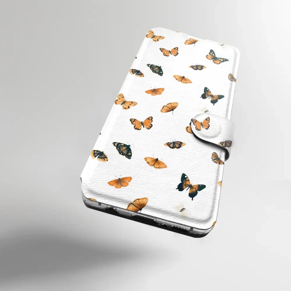Flipové pouzdro Mobiwear - OnePlus 13 - VP77S Oranžoví motýlci