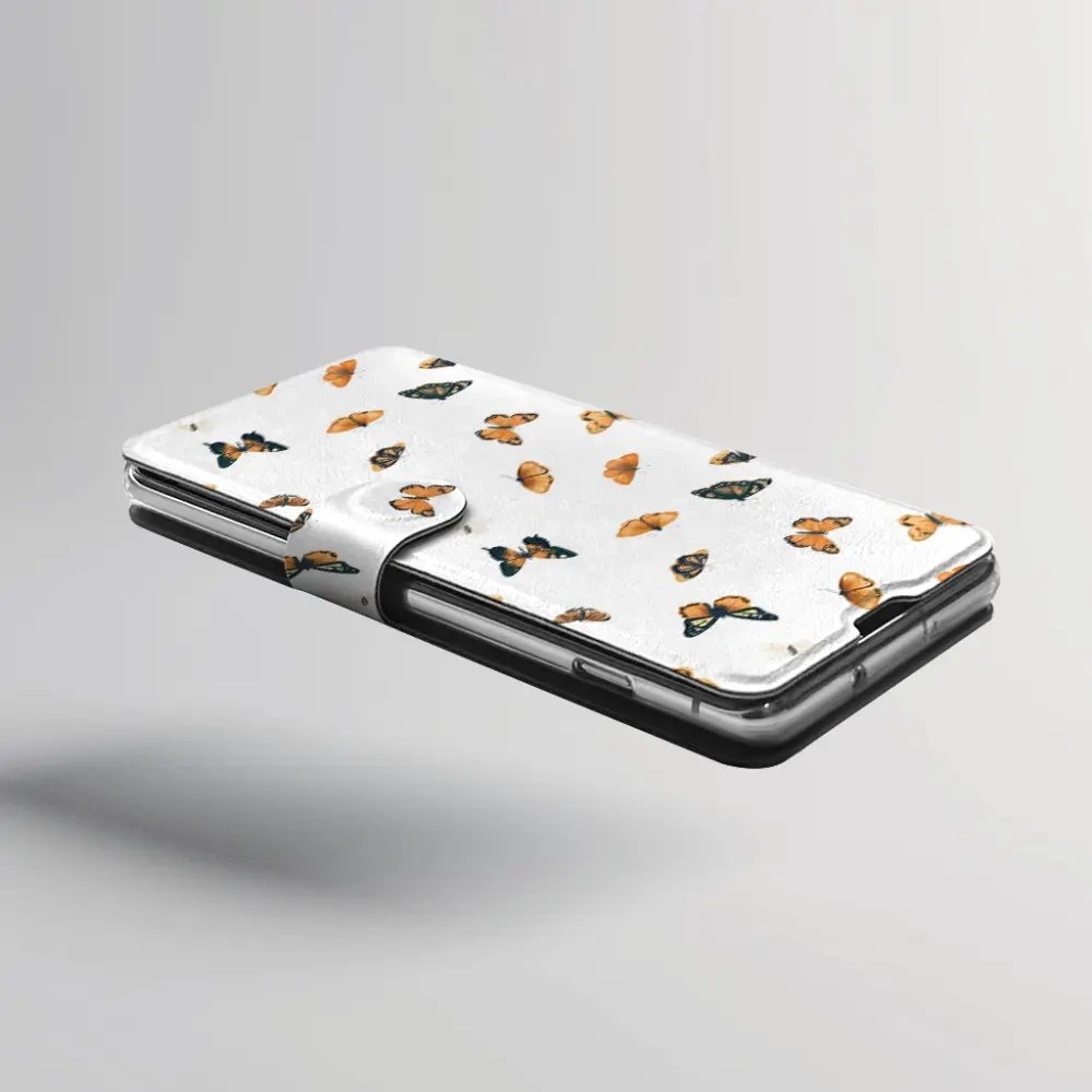 Flipové pouzdro Mobiwear - OnePlus 13 - VP77S Oranžoví motýlci