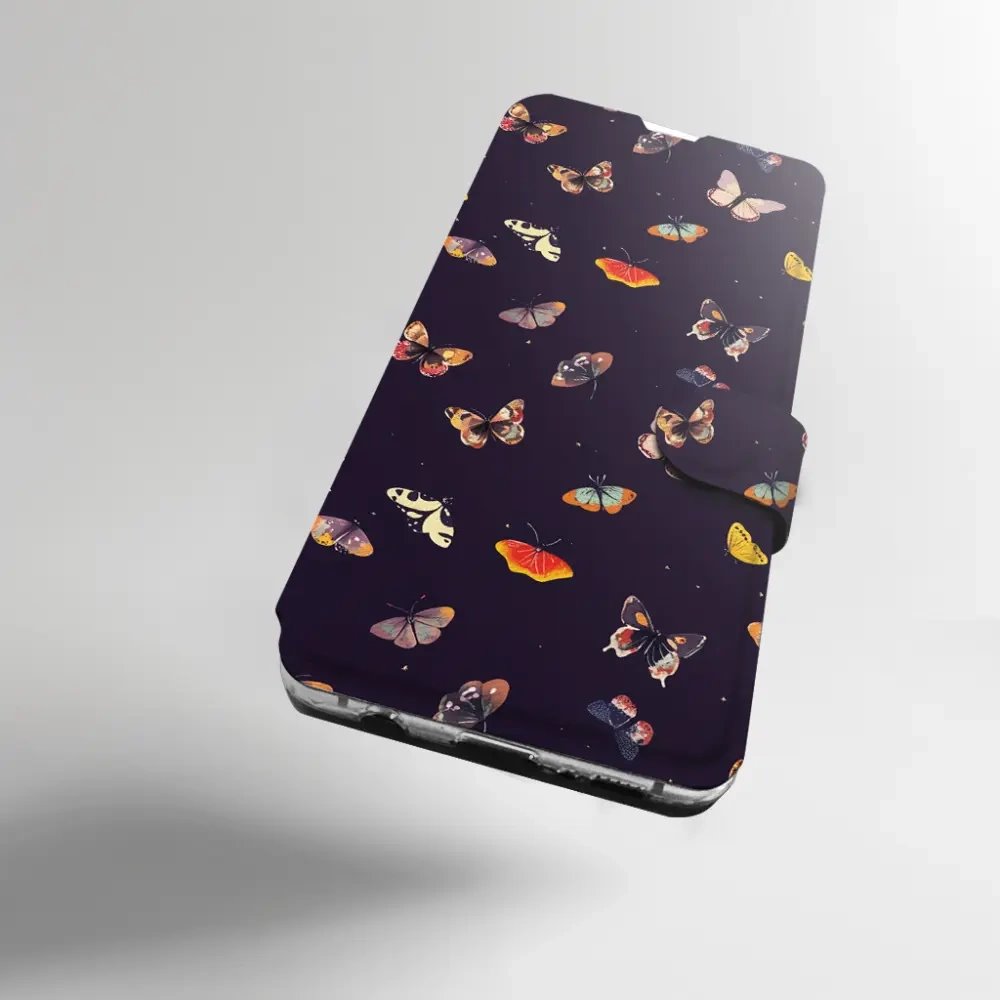 Flip pouzdro na mobil Honor 600 Lite - Mobiwear VP78S, barevní motýlci