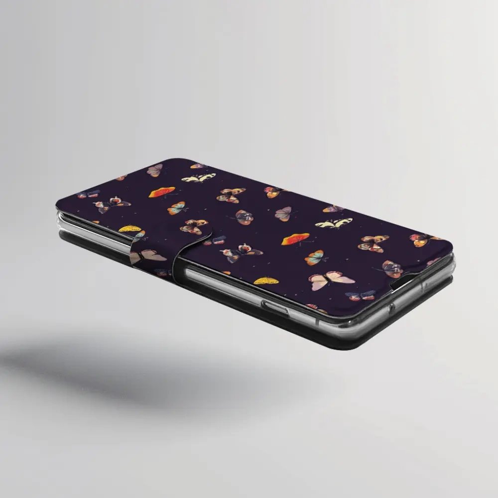 Flip pouzdro na mobil Honor 600 Lite - Mobiwear VP78S, barevní motýlci