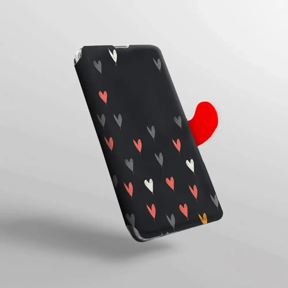 Flip pouzdro na mobil Honor 600 Lite - Mobiwear VP79S, srdíčka