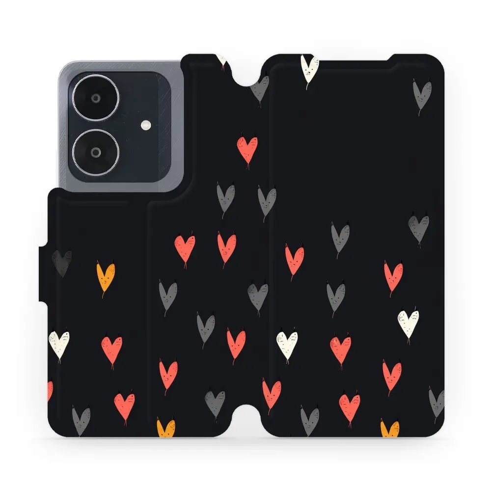 Flipové pouzdro Mobiwear - Realme Note 60 - VP79S Srdíčka