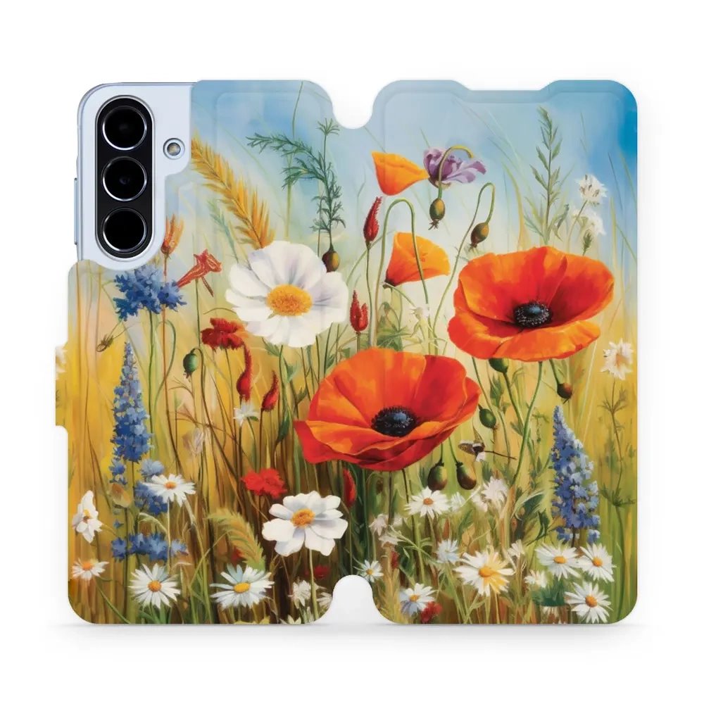 Flipové pouzdro Mobiwear - Samsung Galaxy A56 5G - VP43S Letní louka