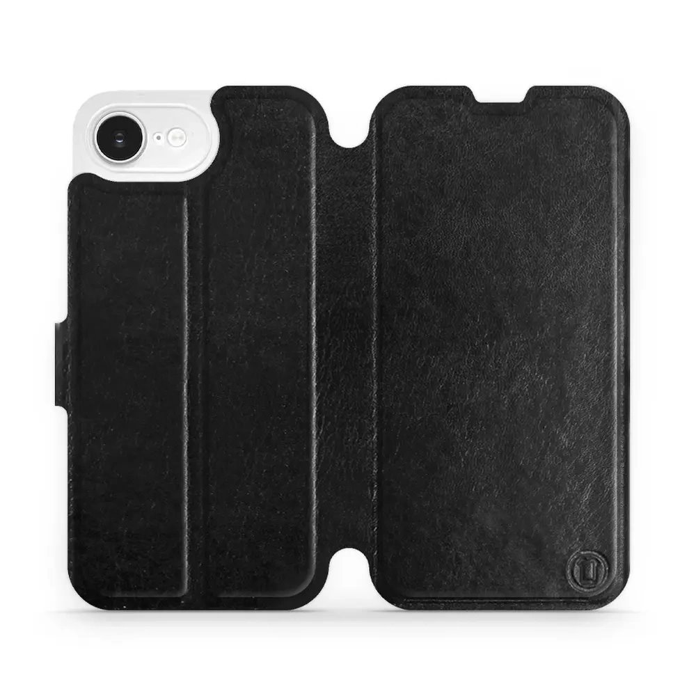 Flipové pouzdro Mobiwear - Apple iPhone 16e / iPhone 17e - Černé a šedé