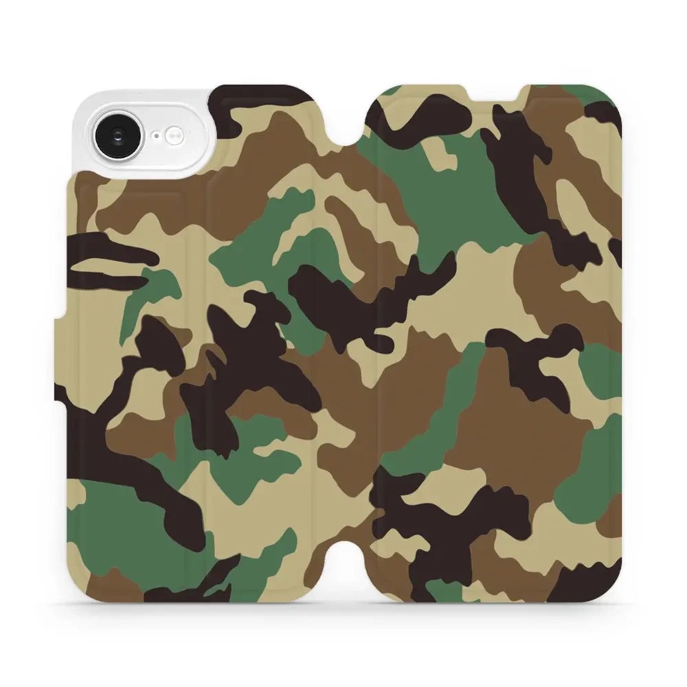 Flipové pouzdro Mobiwear - Apple iPhone 16e / iPhone 17e - V111P Maskáče