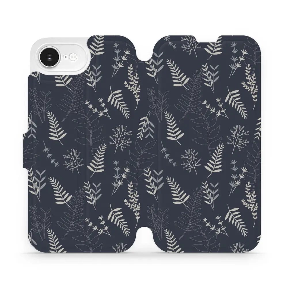 Flipové pouzdro Mobiwear - Apple iPhone 16e / iPhone 17e - VP15S Kapradiny