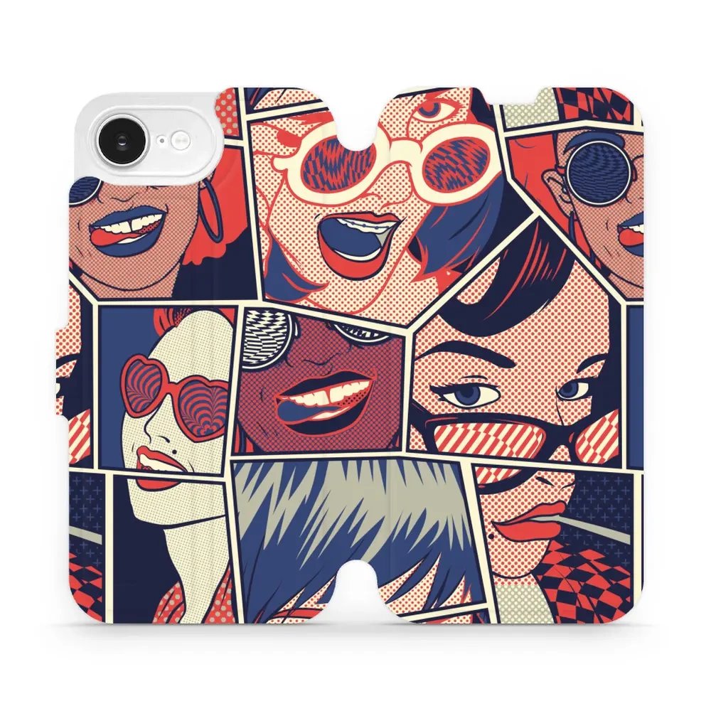 Flipové pouzdro Mobiwear - Apple iPhone 16e / iPhone 17e - VP18P Komiks