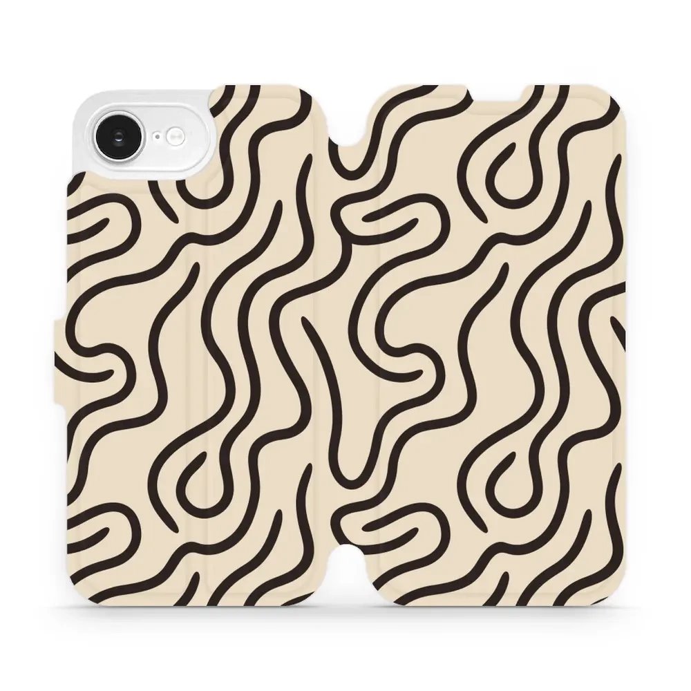 Flipové pouzdro Mobiwear - Apple iPhone 16e / iPhone 17e - VA60S Linky