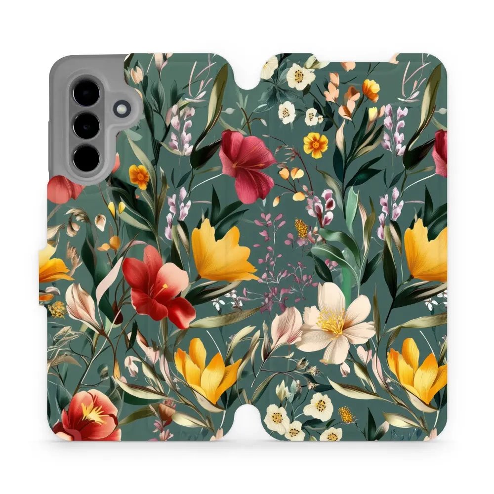 Flipové pouzdro Mobiwear - Samsung Galaxy A26 5G - VP71S Na zelené louce