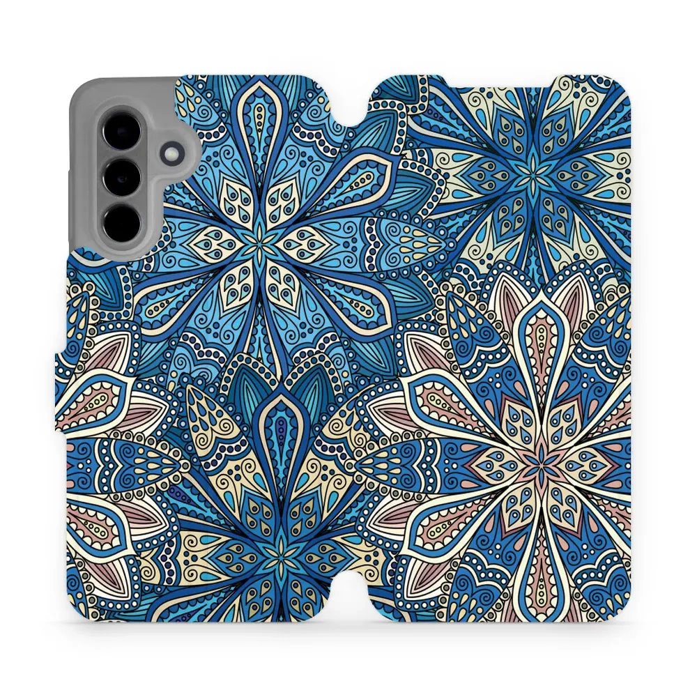 Flipové pouzdro Mobiwear - Samsung Galaxy A36 5G - V108P Modré mandala květy