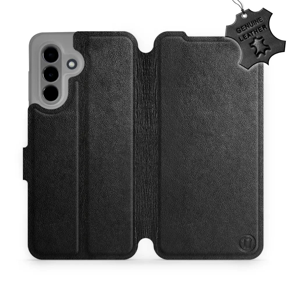 Kožené flip pouzdro Mobiwear - Samsung Galaxy A36 5G - Černé