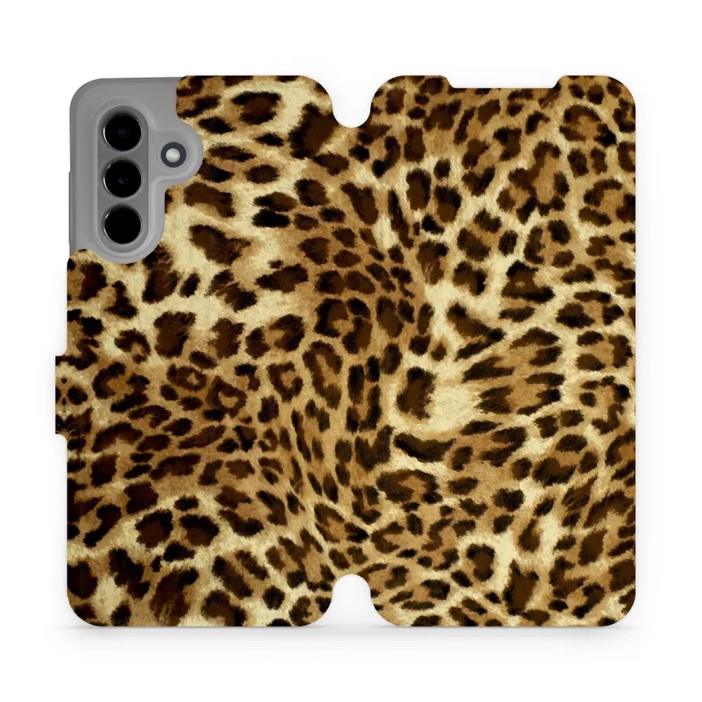 Flipové pouzdro Mobiwear - Samsung Galaxy A36 5G - VA33P Leopardí vzor