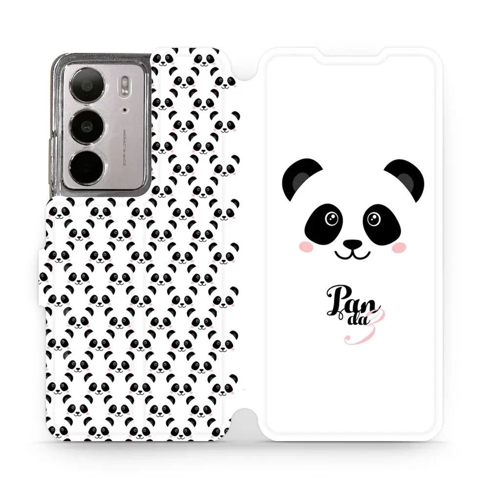 Flipové pouzdro Mobiwear - Realme C75 - M030P Panda Amálka