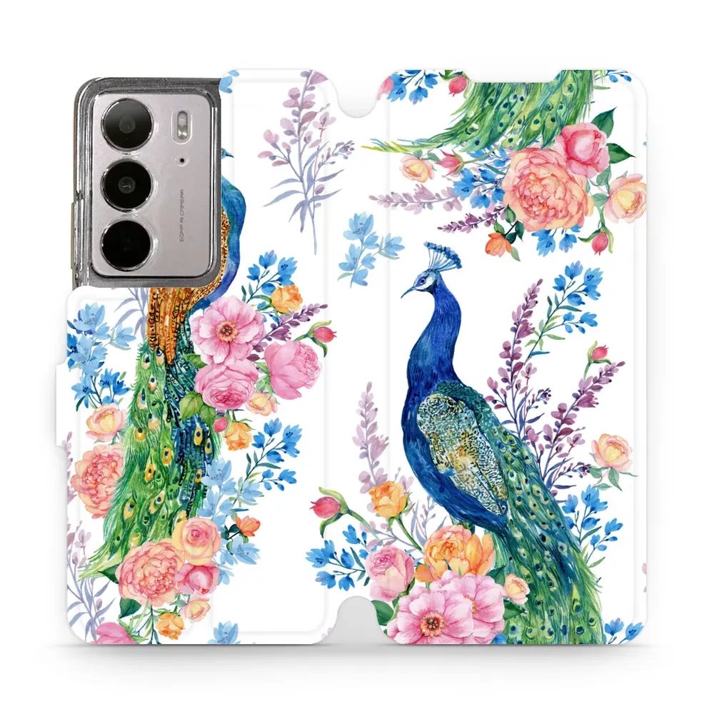 Flipové pouzdro Mobiwear - Realme C75 - MX08S Pávi