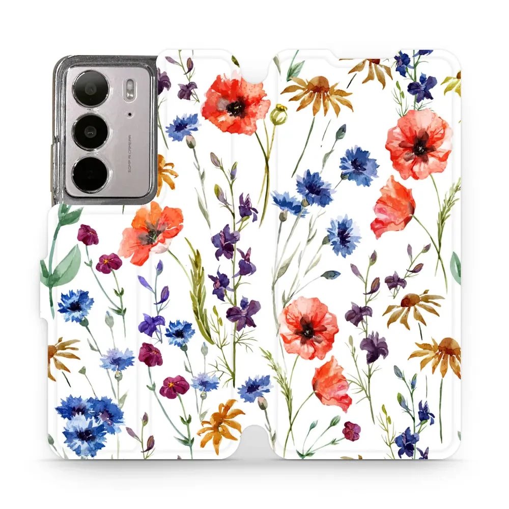 Flipové pouzdro Mobiwear - Realme C75 - MP04S Luční kvítí