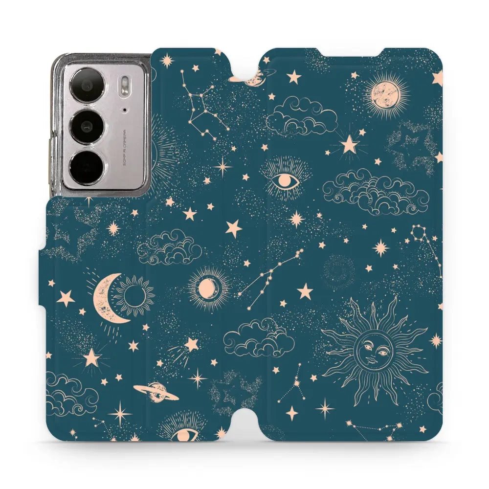 Flipové pouzdro Mobiwear - Realme C75 - VP14S Magický vesmír