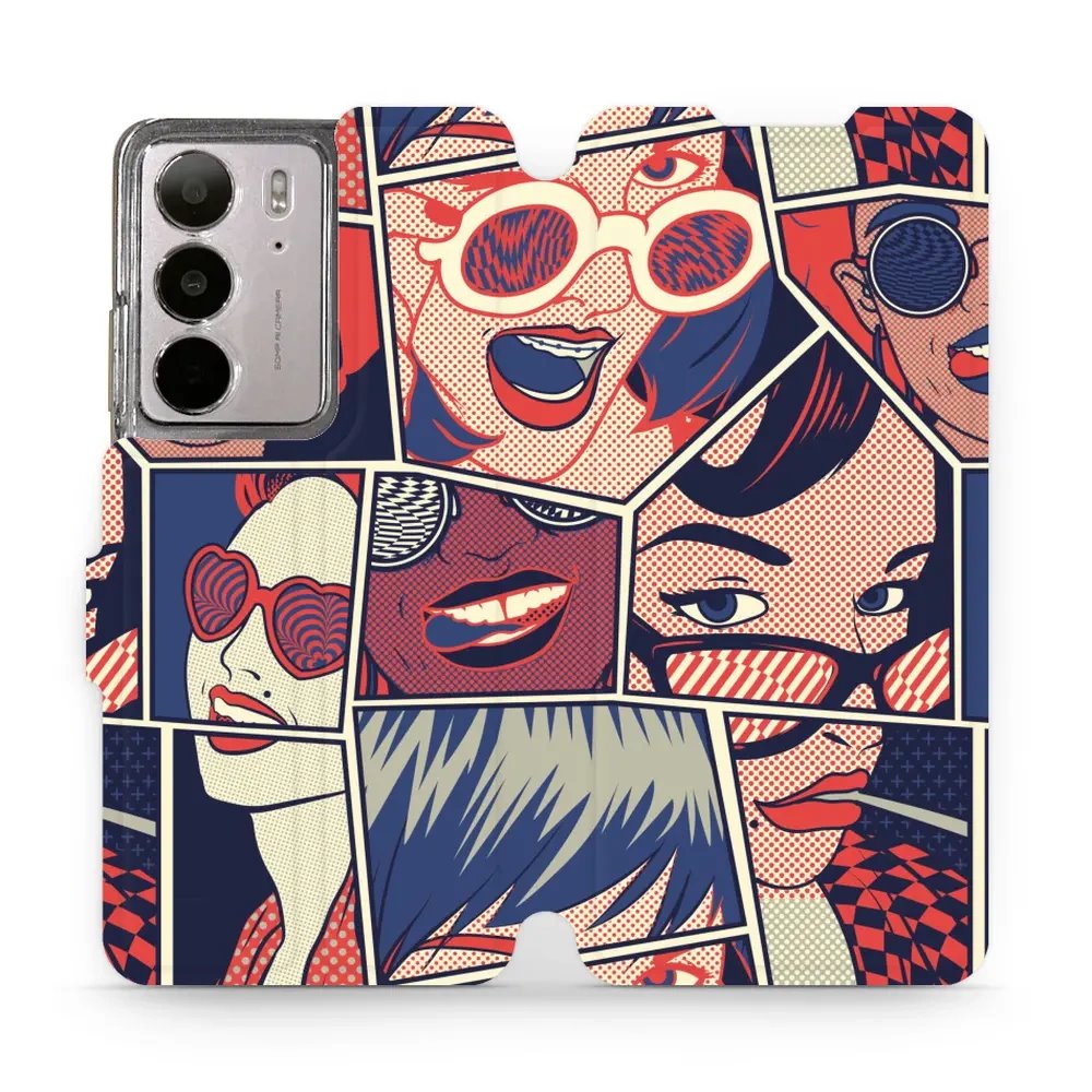 Flipové pouzdro Mobiwear - Realme C75 - VP18P Komiks