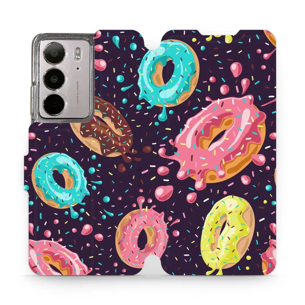 Flipové pouzdro Mobiwear - Realme C75 - VP19S Donutky