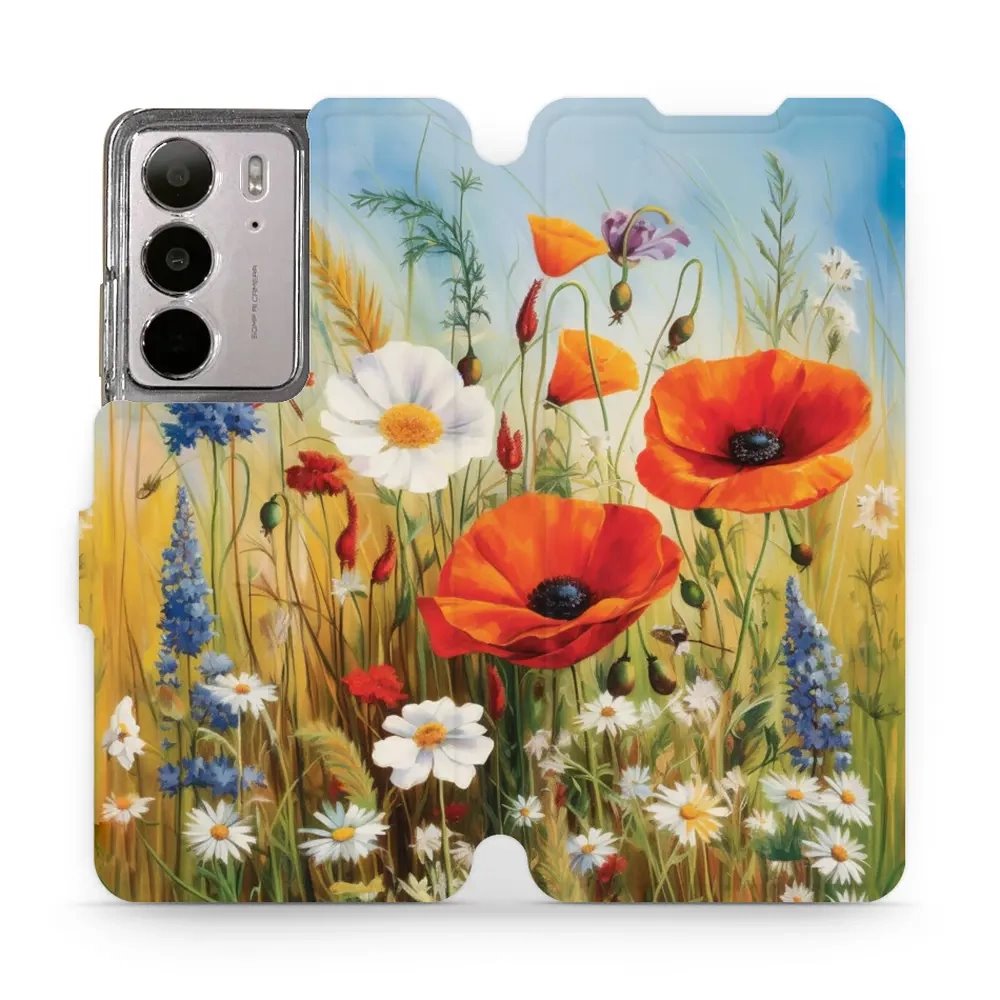 Flipové pouzdro Mobiwear - Realme C75 - VP43S Letní louka